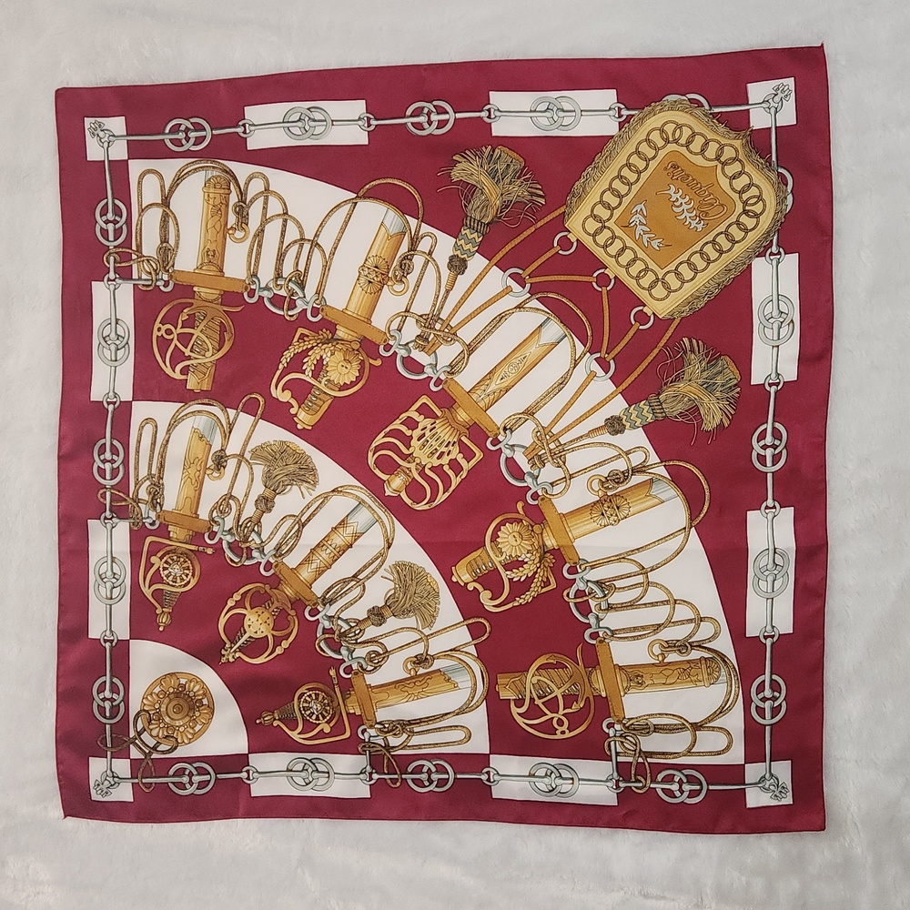 Vintage Hermes Cliquetis Silk Scarf